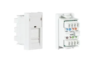 1/2 connection panel WP‑49RJ RJ‑45 FTP CAT6 T568B