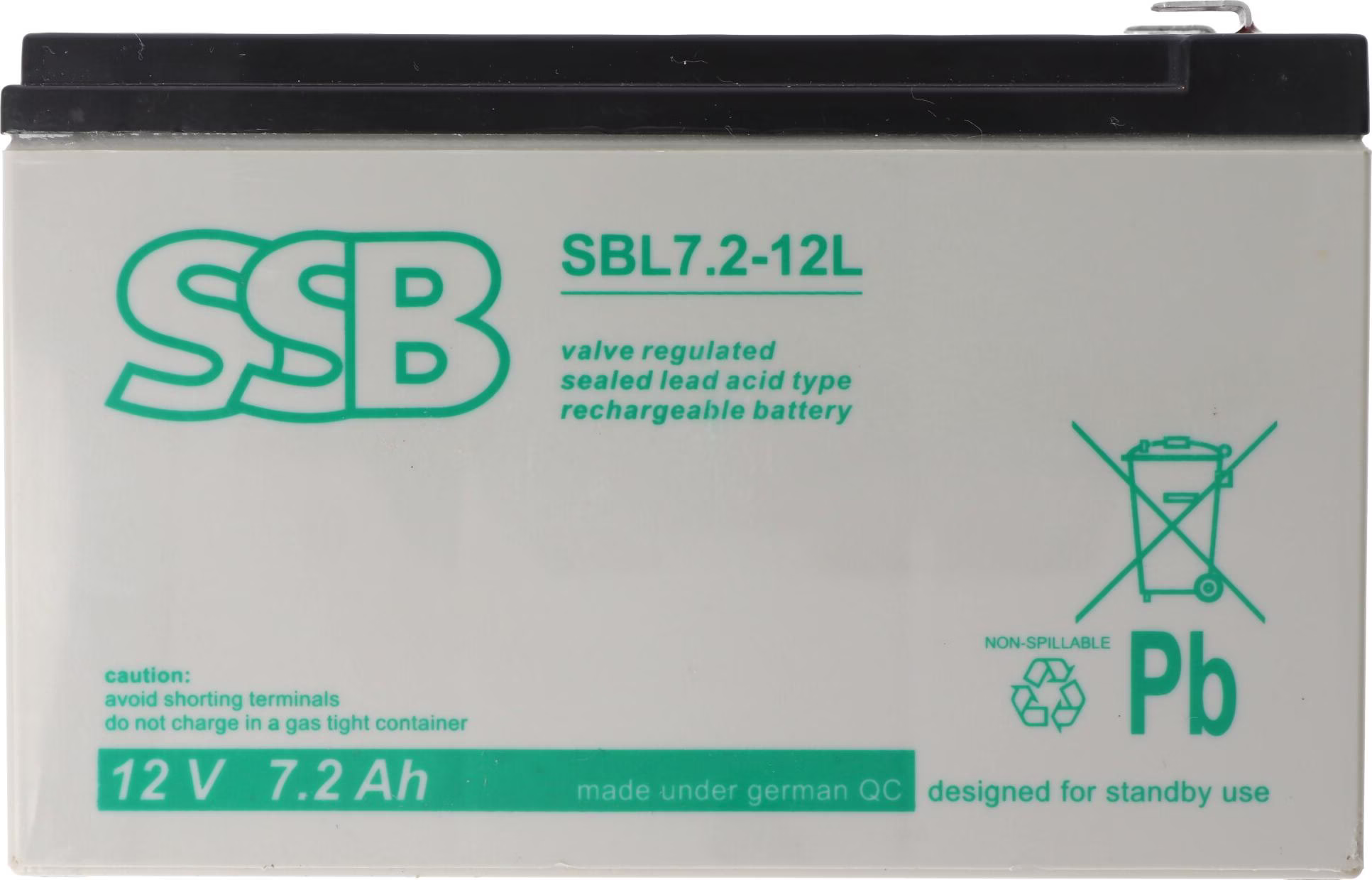 Battery SBL7.2-12L F2 12V 7.2Ah
