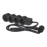 Verlengsnoer 694562 4-voudig 3 m zwart (2/2)