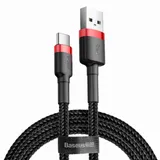 Baseus CATKLF-B91 Fast Charging Cable USB A-C 1.0m Red/Black (1/2)