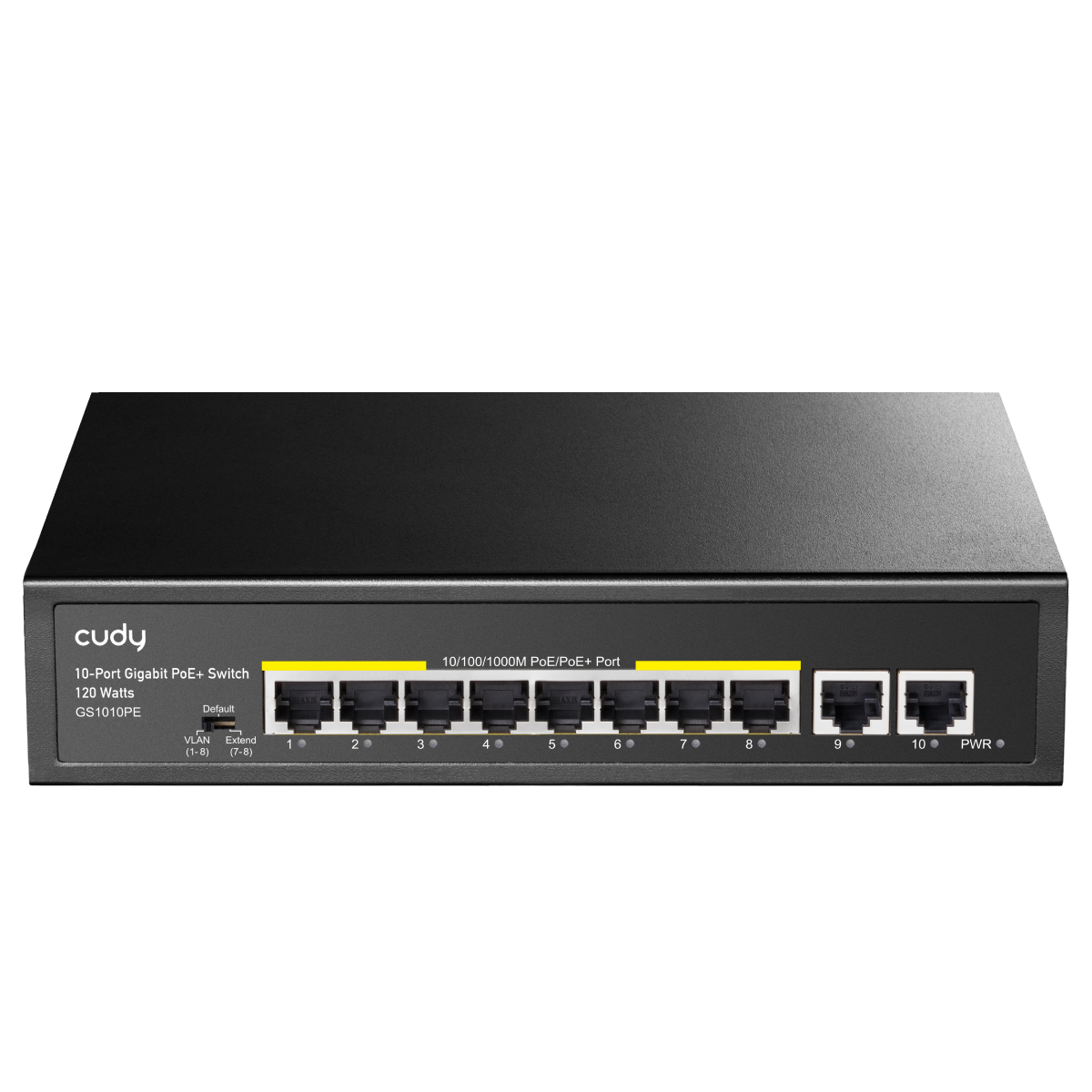 GS1010PE Switch 10-Port PoE+ 120W Black