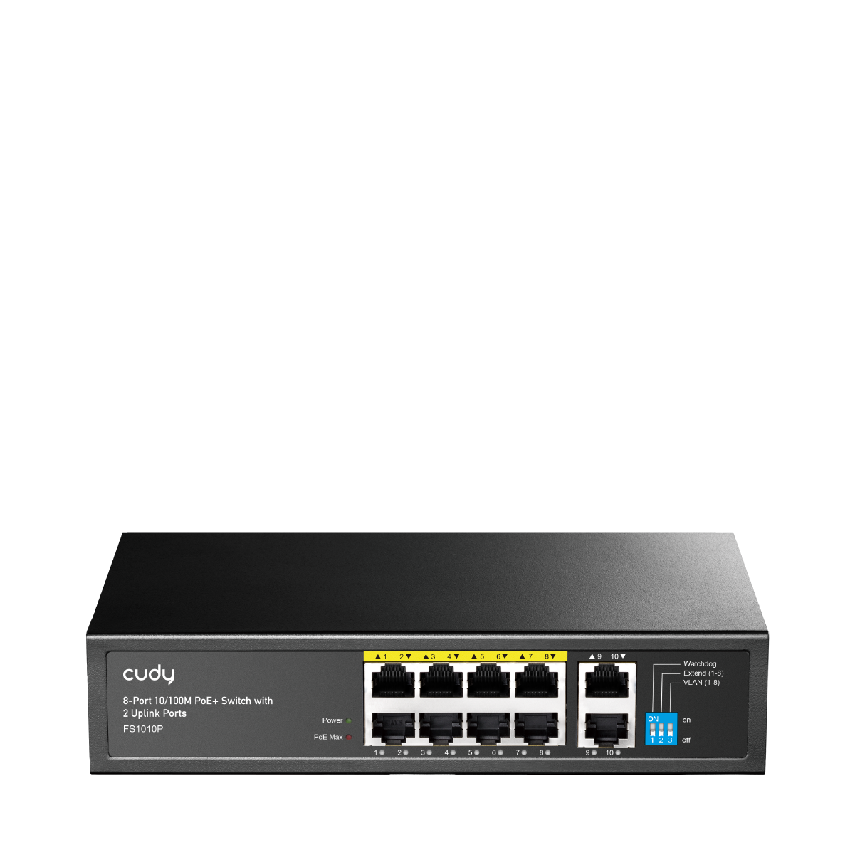 Switch FS1010P 8-port 10/100Mbps PoE+