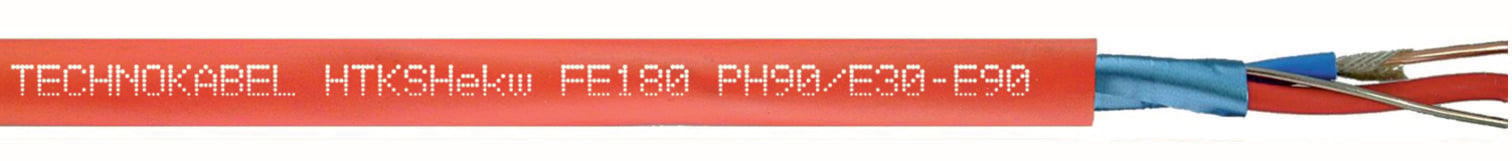 Telecommunication cable HTKSHekw FE180/Ph90 E30-E90 B2ca 1x2x1.0mm 100m