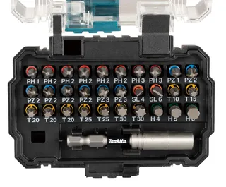 Screwdriver tips kit E-13552 Impact Premier 30 tip +magnetic holder