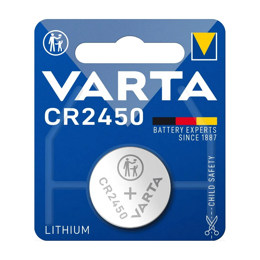 VARTA CR2450 Lithium Battery 3V 610mAh 1pc