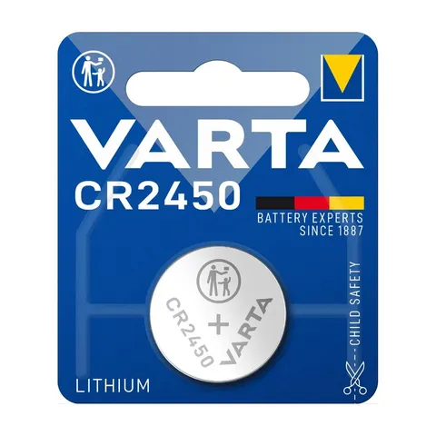 VARTA CR2450 Lithium Battery 3V 610mAh 1pc
