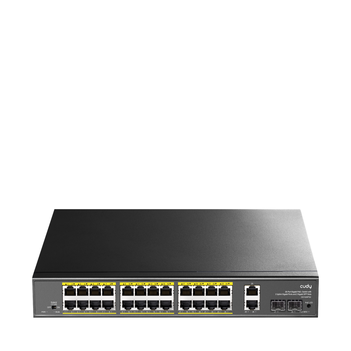 Switch GS1026PS2 1.0 PoE 24-GbE Schwarz
