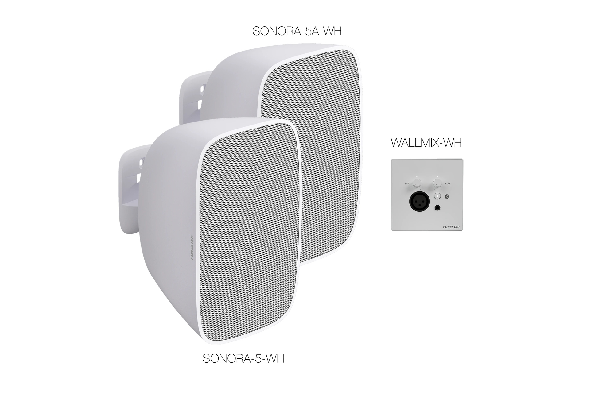 Speaker SONORA-WM5-WH surface-mount 25+25W RMS White