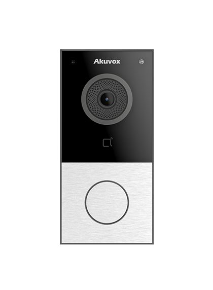 Video intercom E12S V2.0 on wall 13.56MHZ NFC PoE silver