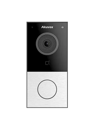Video intercom E12S V2.0 on wall 13.56MHZ NFC PoE silver