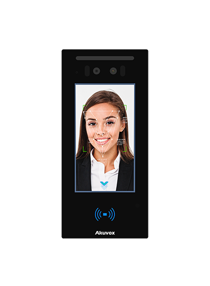 Video intercom E16C V2.0 on wall 5" 13.56MHz NFC PoE black