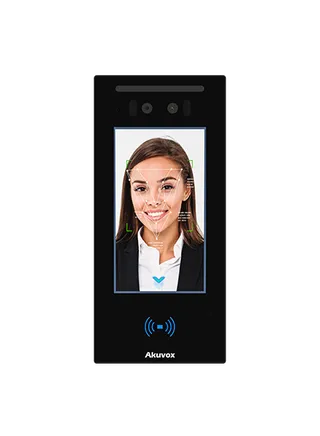 Video intercom E16C V2.0 on wall 5" 13.56MHz NFC PoE black