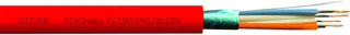 Shielded fire-resistant cable HTKSHekw FE180/PH120 E90 1x2x0.8 Cca-s1b d2 a1 red 100m