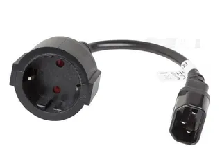 Power Adapter CA-C14E-10CC-0018-BK C14 Schuko(F) 20cm Black