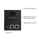 PoE+++ Adapter POE380S 90W 10Gbps RJ-4 metal housing black (3/4)