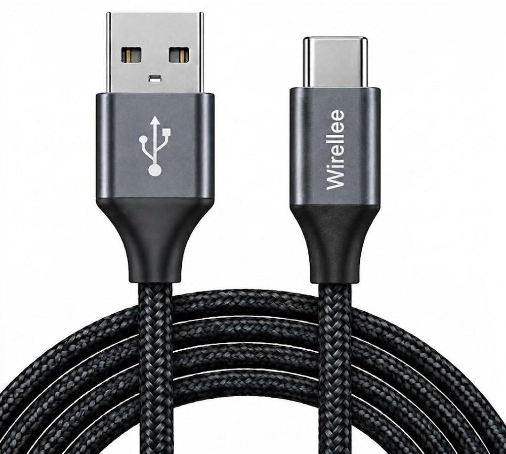Fast charging cable USB-A–USB-C 15W 5V/3A 480Mbps USB 2.0 1m