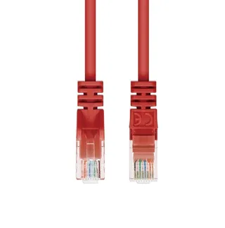 K8100RT.2 UTP Cat.6 PVC CCA Copper-Coated Aluminium Patch Cable Red 2m