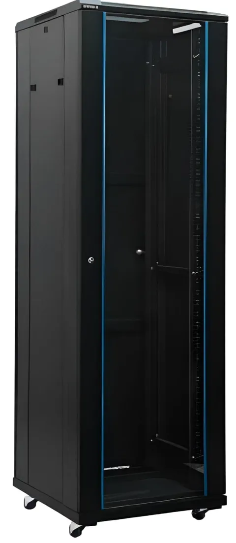 Network cabinet A2-6642B 19'' 42U 600x600x2055mm freestanding unassembled IP20 black