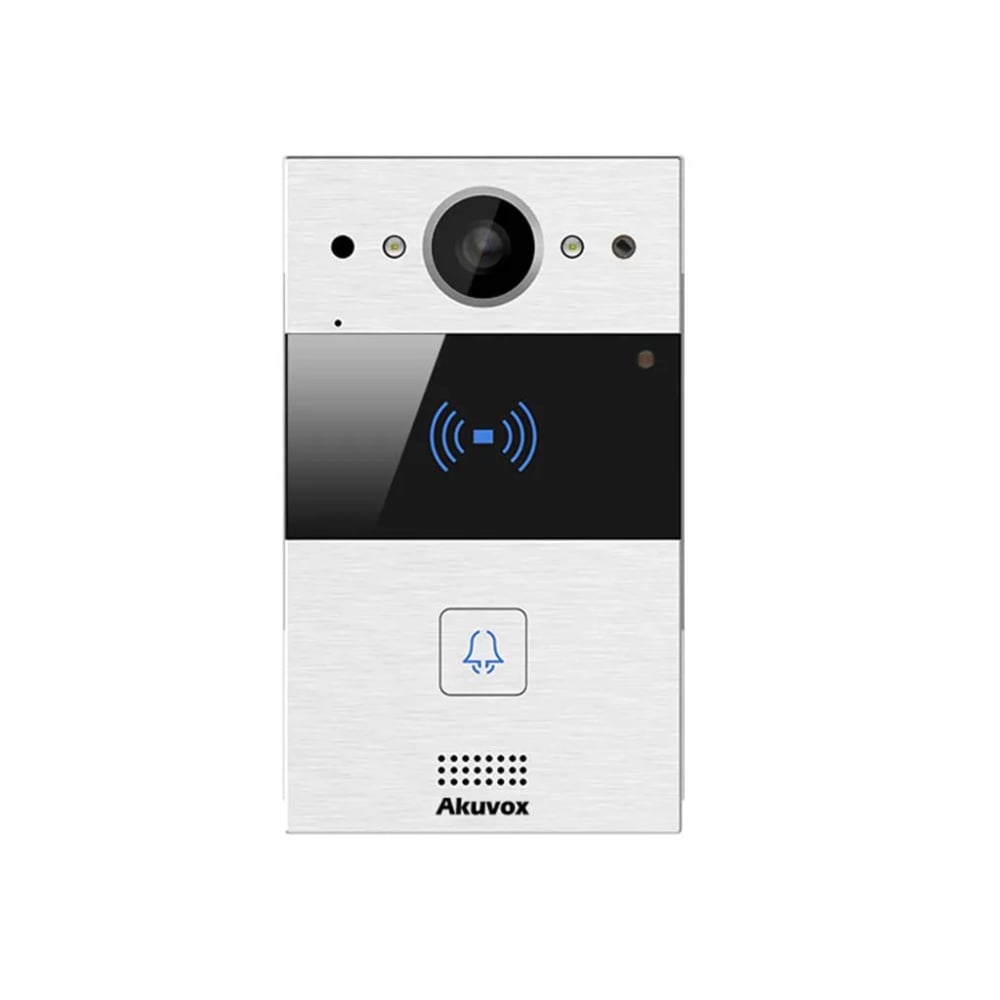 IP Video Intercom R20A-On-Wall-Silver-V5.1 2MP RFID PoE Silver
