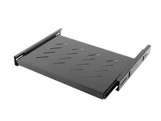Rack 19" cabinet sliding shelf 1U L450mm black