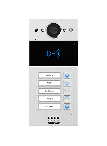 SIP video intercom R20B 5 button 2MP RFID PoE IP65
