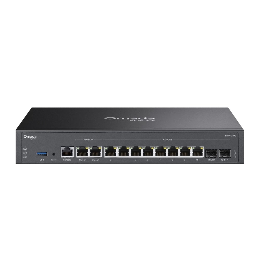 Gateway Router ER7412-M2 V1.30 10G VPN 2×2.5G RJ45 WAN/LAN ports