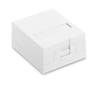 Surface-Mount RJ45 Box 12B-04-01WT-2 1x Keystone White