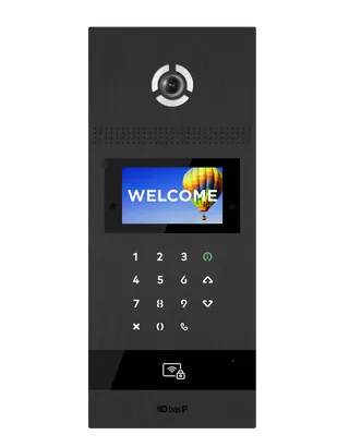 AA-12FBI Intercom Entry Panel with Face Recognition, Black, BAS-IP