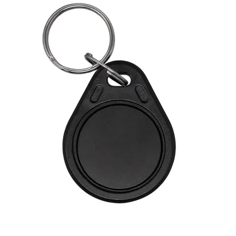 RFID-bricka 13,56 MHz med ring, svart