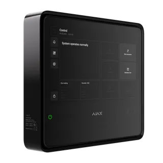Ajax EN54 Fire Hub control panel ATS system black