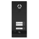 BI-02FBI Two-Button Intercom Entry Panel, Black, BAS-IP (1/5)