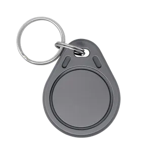 125 kHz RFID access fob (EM-Marine), with ring, grey
