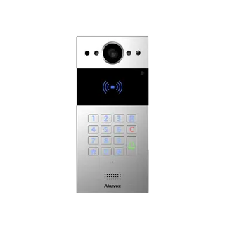 Akuvox R20K apartment building intercom door station, silver