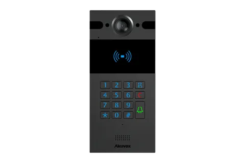 Akuvox R25K apartment building intercom door station, dark grey