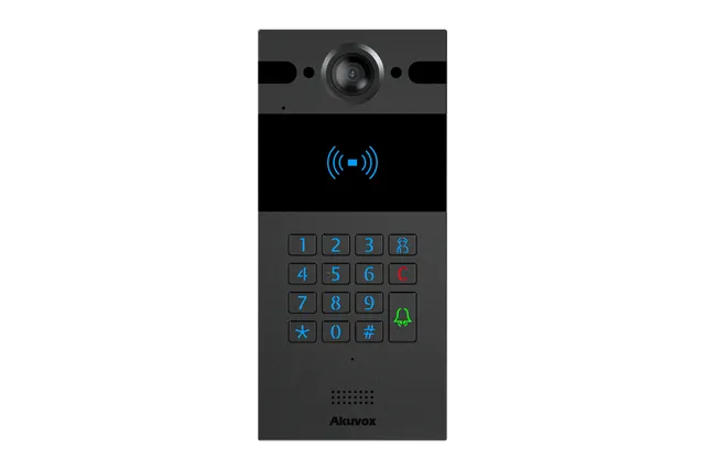 Akuvox R25K apartment building intercom door station, dark grey | cameraworld.eu Akuvox R25K apartment building intercom door station, dark grey