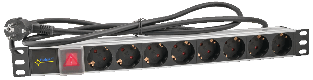 RALZ/F power distribution module, 8 socket (type F / Schuko) 230V, Pulsar