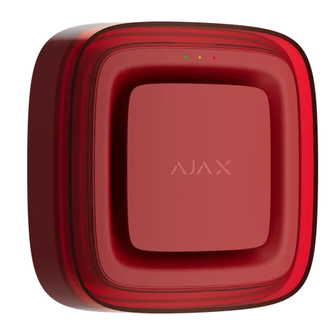 Ajax EN54 FireProtect (Sounder/VAD) wireless siren with flasher, red