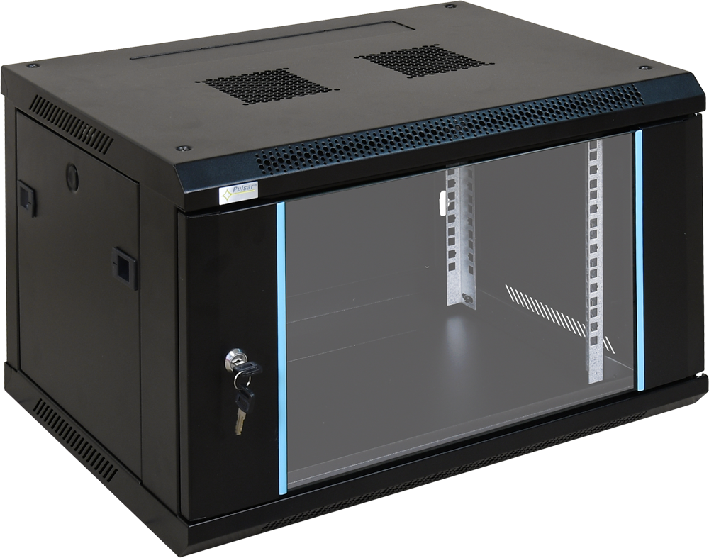 Pulsar RWA664 6U 19-inch Wall-Mounted Rack Cabinet, 600 × 450 mm