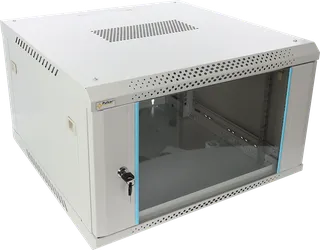 Pulsar RWA666-G 6U Wall-Mounted Rack Cabinet, Grey