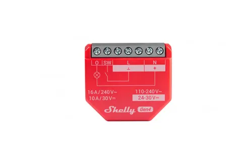 Shelly 1PM Gen4 – smart switch power consumption with measurement