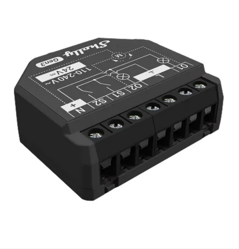 Shelly 2PM Gen3 – smart two-channel switch power consumption with measurement