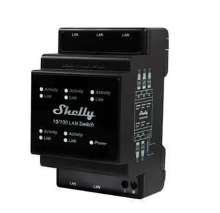Shelly LAN Switch - DIN-kinnitusega Ethernet switch