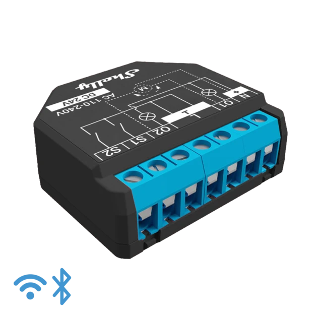 Shelly Plus 2PM - smart two-channel switch power consumption with measurement