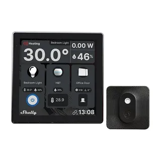 Shelly Wall Display + BLU H&T - smart control panel + climate sensor