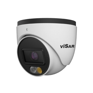 Visar VSC IPT6VDs4cF28, 6MP IP Dome Camera, 2.8mm, Dual Light 40m, 50m IR, White