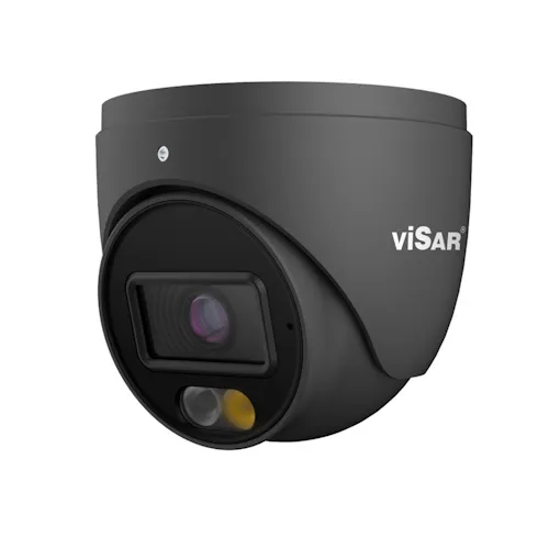 Visar VSC IPT8VDs4cF28D IP Turret Camera 8MP, 2.8mm, Dual Light, Black