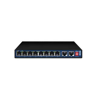 VSS W08GPOE2 8-Port Gigabit PoE Switch with 2 Gigabit Uplink Ports