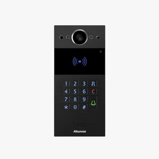 Akuvox R20K apartment building intercom door station, black
