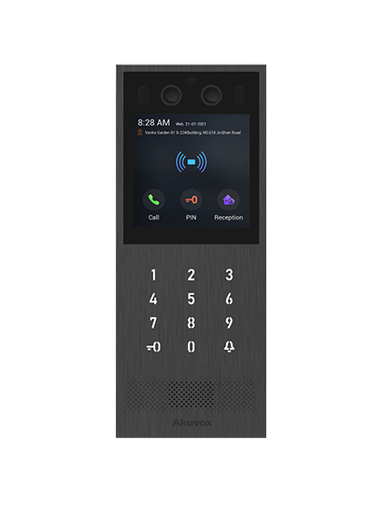 Akuvox X912S vandal-resistant apartment building intercom door station