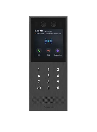 Akuvox X912S vandal-resistant apartment building intercom door station